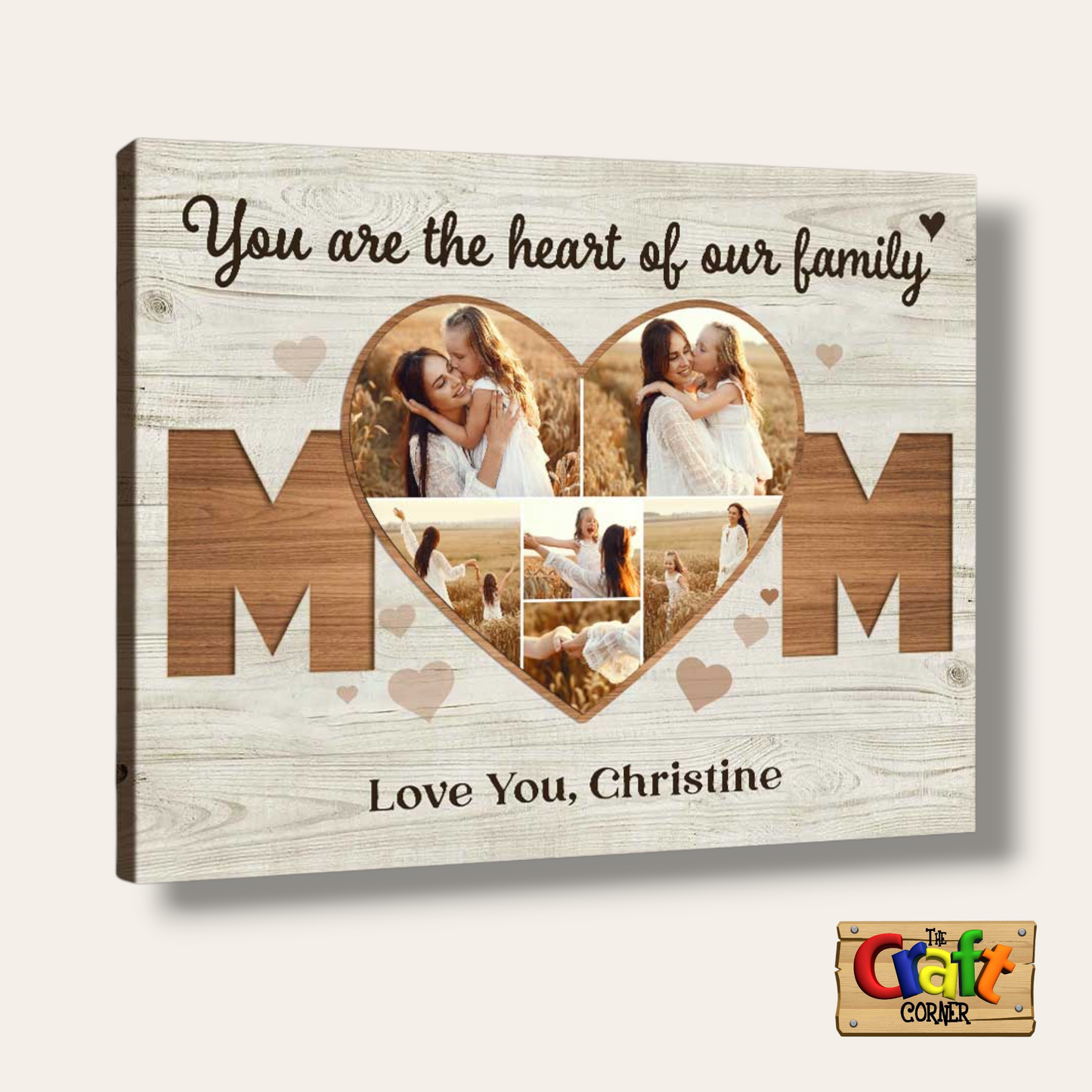 Board: Mom wooden plaque with pictures 3