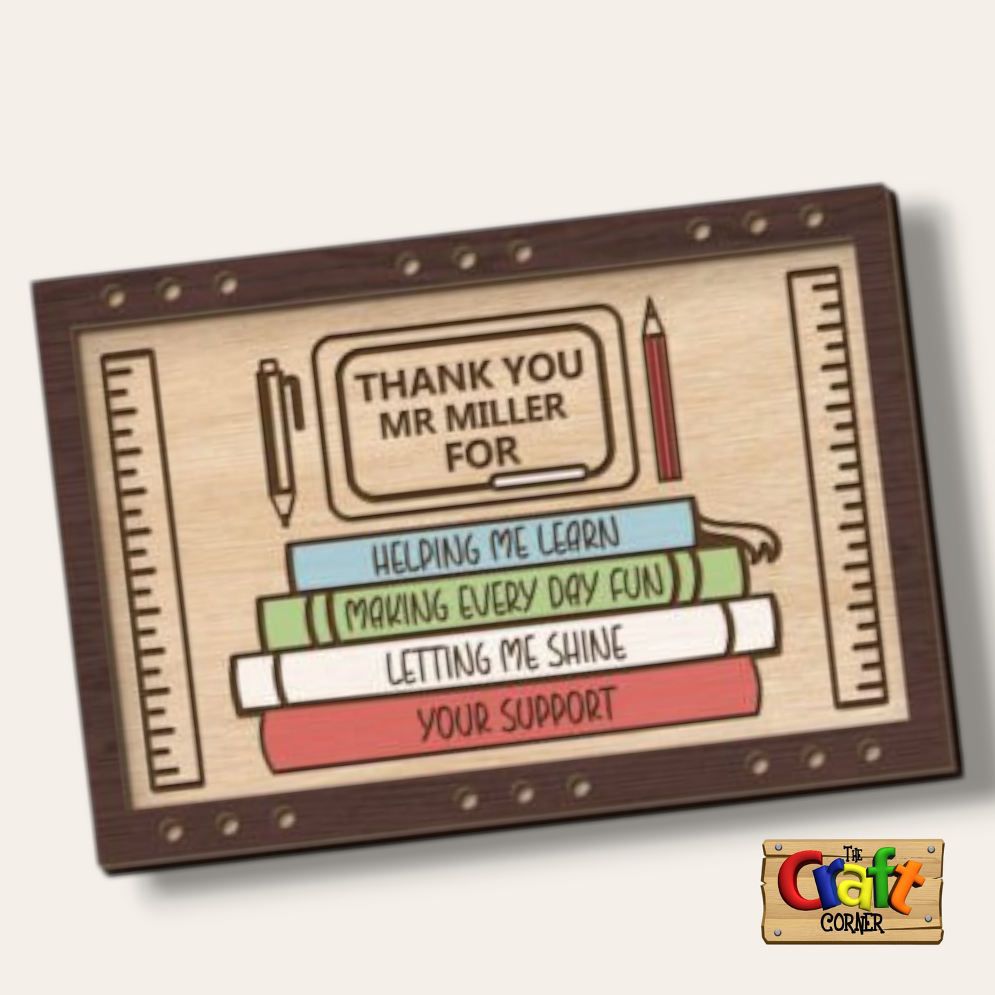 Board: 3D teacher appreciation plaques (10 different designs)