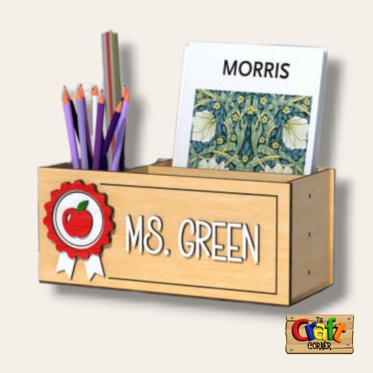 Box: 3D teacher pencil holder (9 different designs)