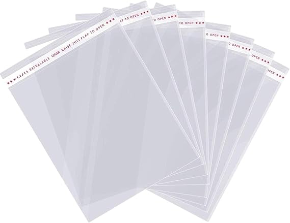 Clear Plastic Bags self adhesive