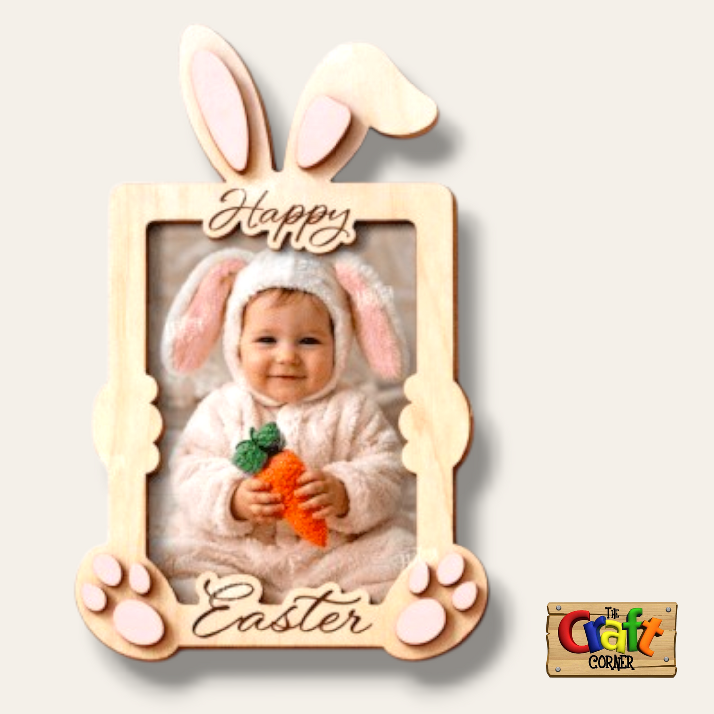 Easter bunny baby frame