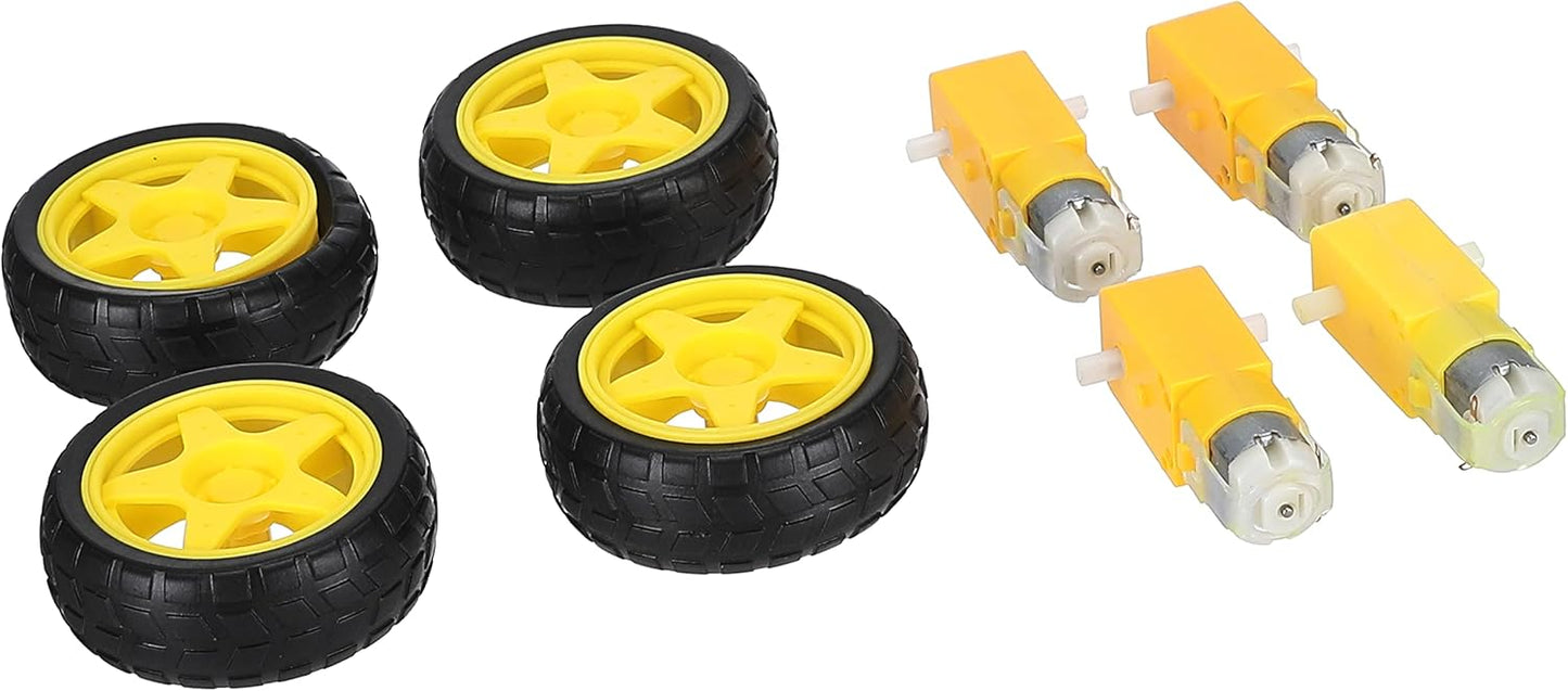 DC geared motor with wheels