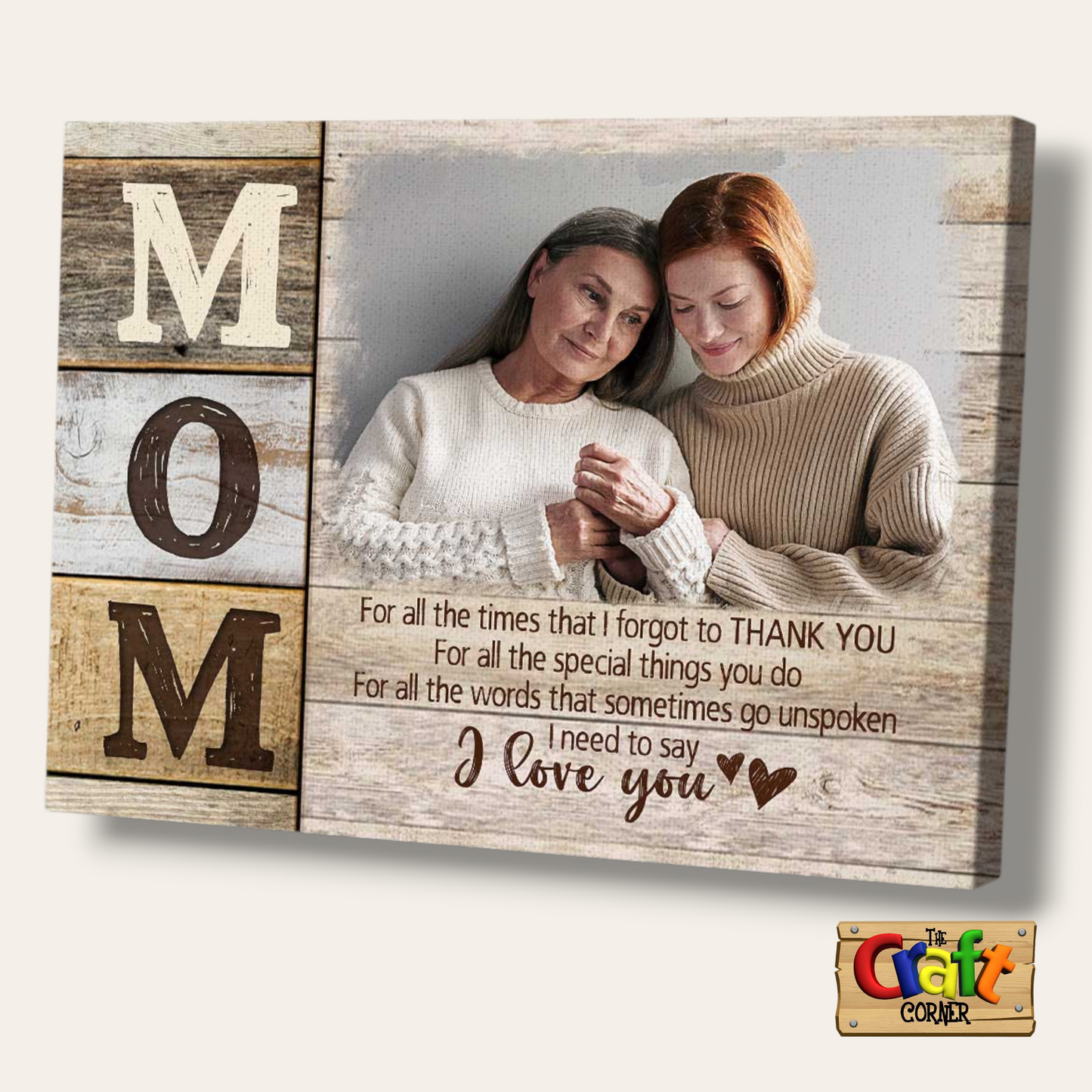 Board: Mom wooden plaque with pictures 2