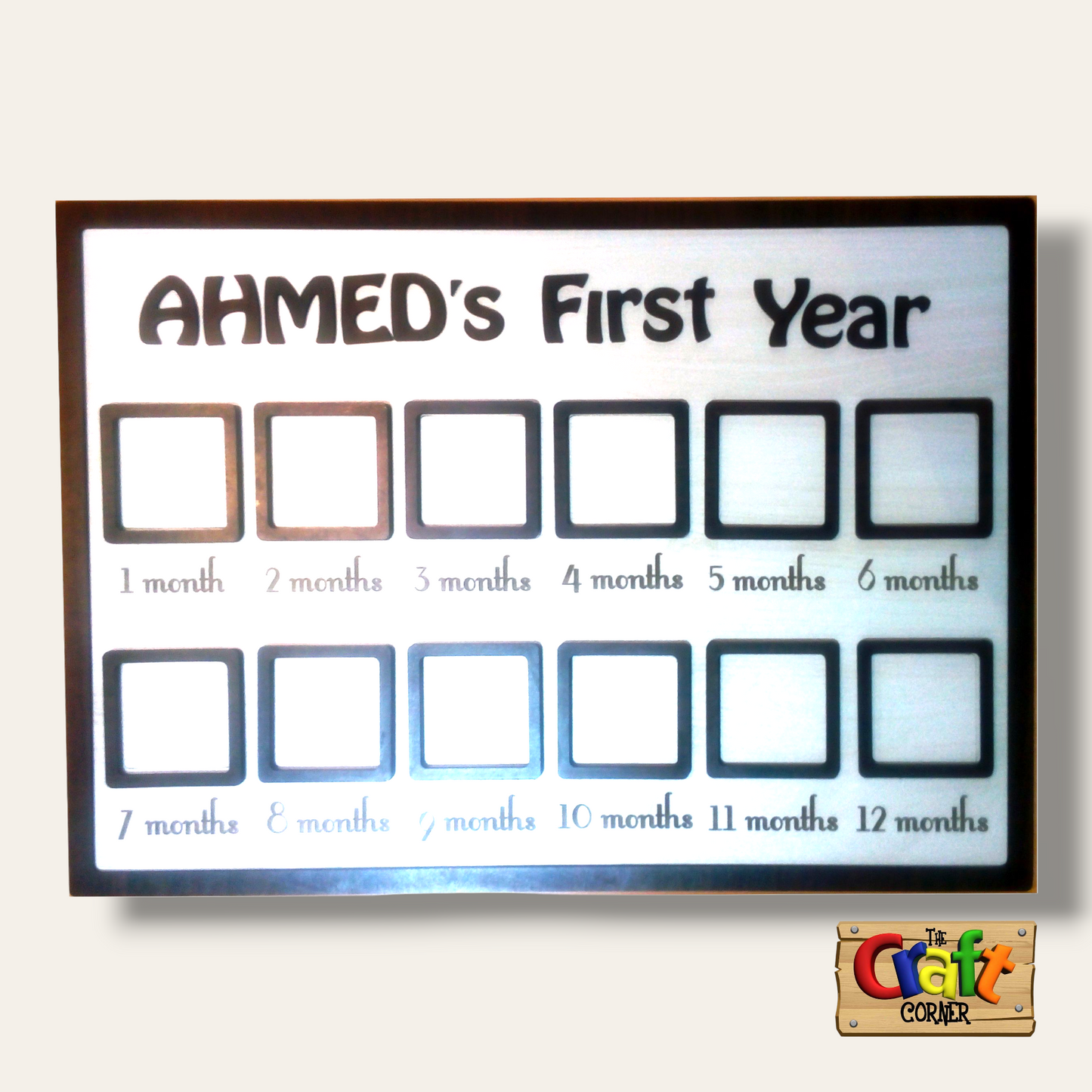 Baby First Year frame (squares)