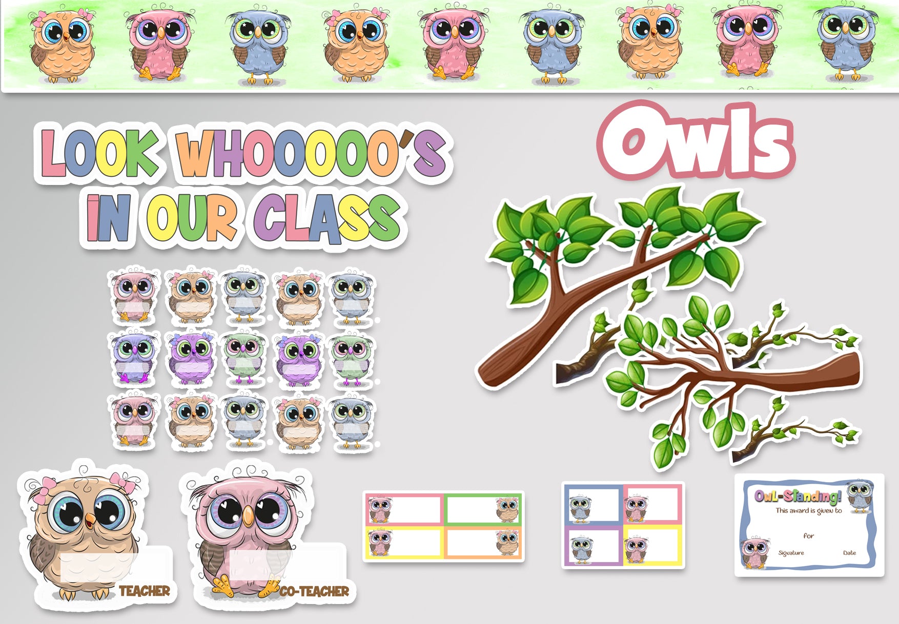 Owls Welcome Board Set The Craft Corner Eg 7969