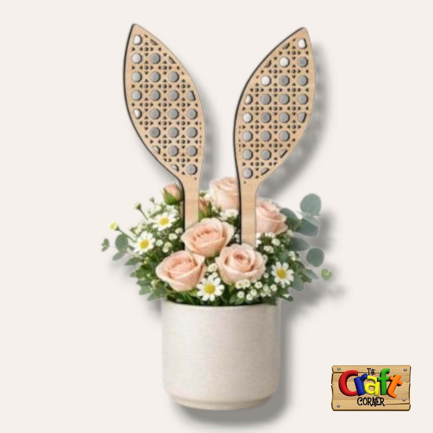 Wooden bunny ears