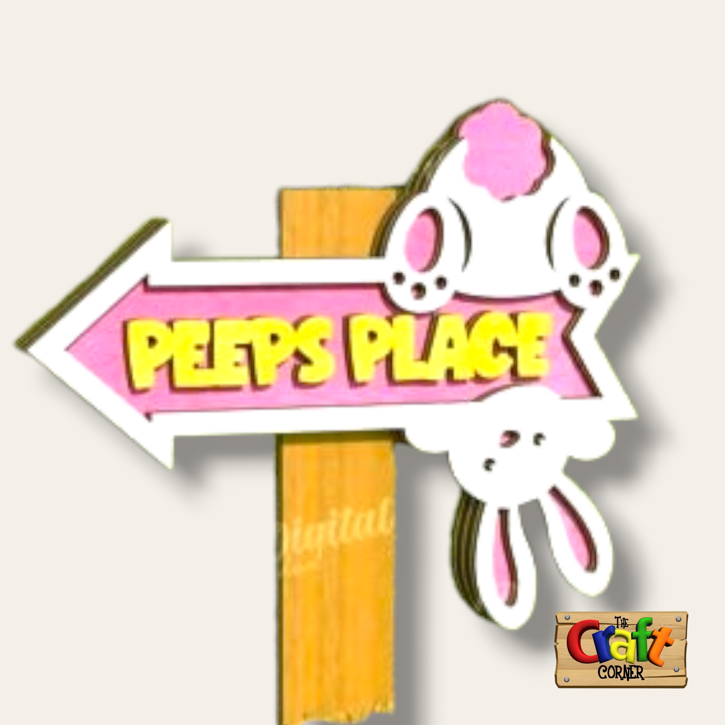 Easter garden sign (Peeps place)