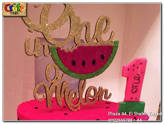 Multi-layered Foam topper "One in a melon"
