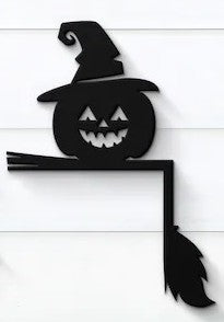 Decor: Halloween wooden door corner decor 3