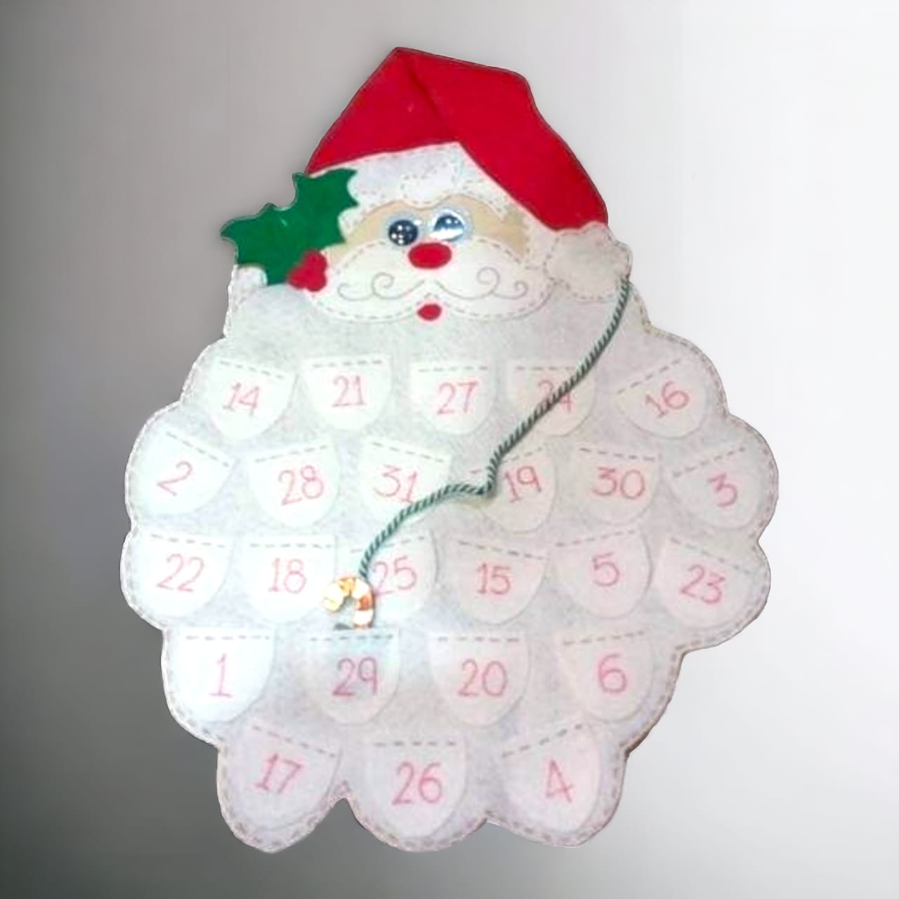 Felt Christmas Advent Calendar (Santa 4)