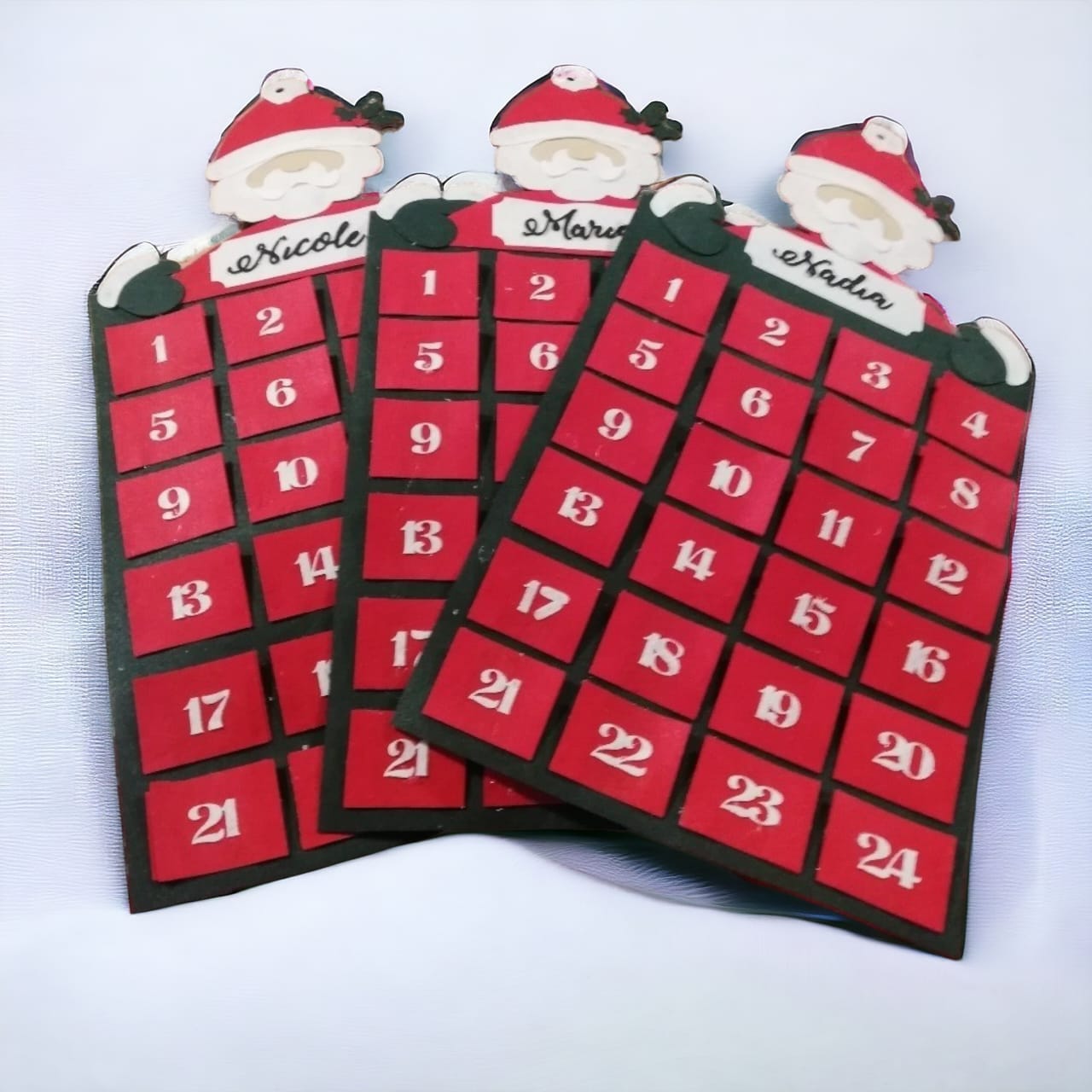 Advent Calendar: Felt Santa Christmas Calendar