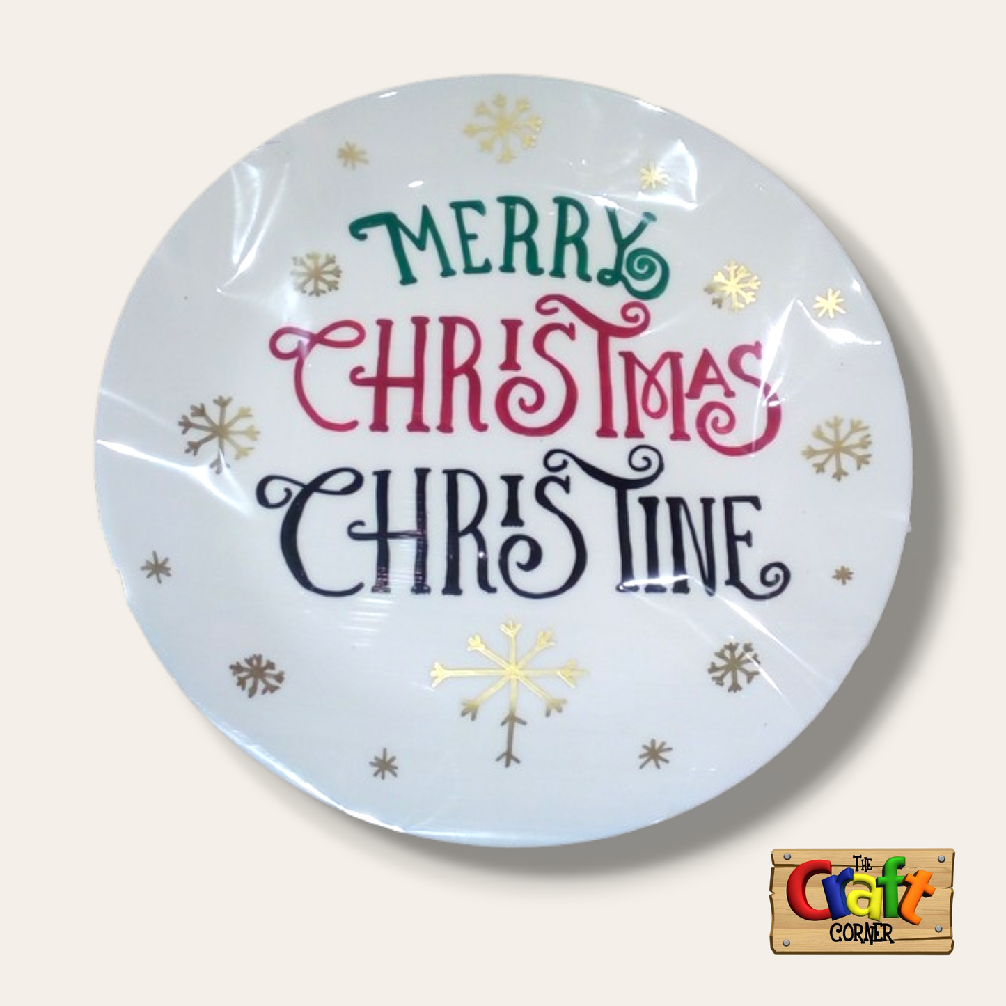 Plate: Hand painted decorative plate 004