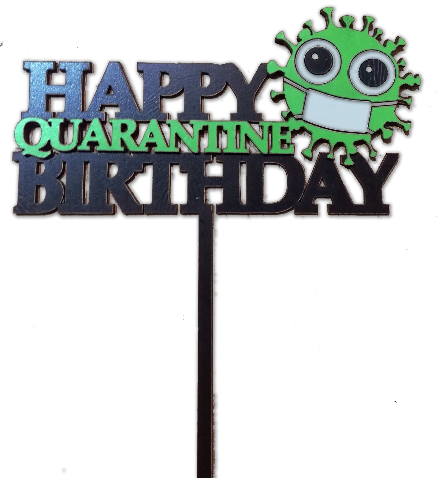 Layered wood topper "Corona"