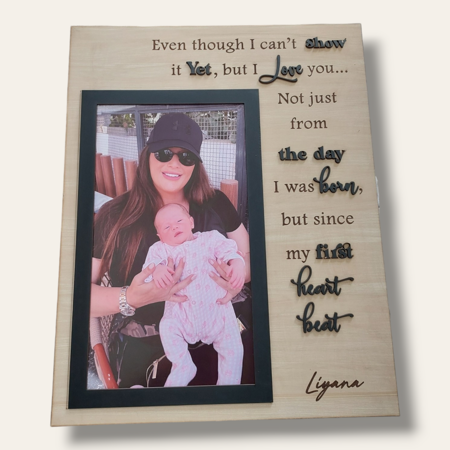 Board: Personalized keepsake frame