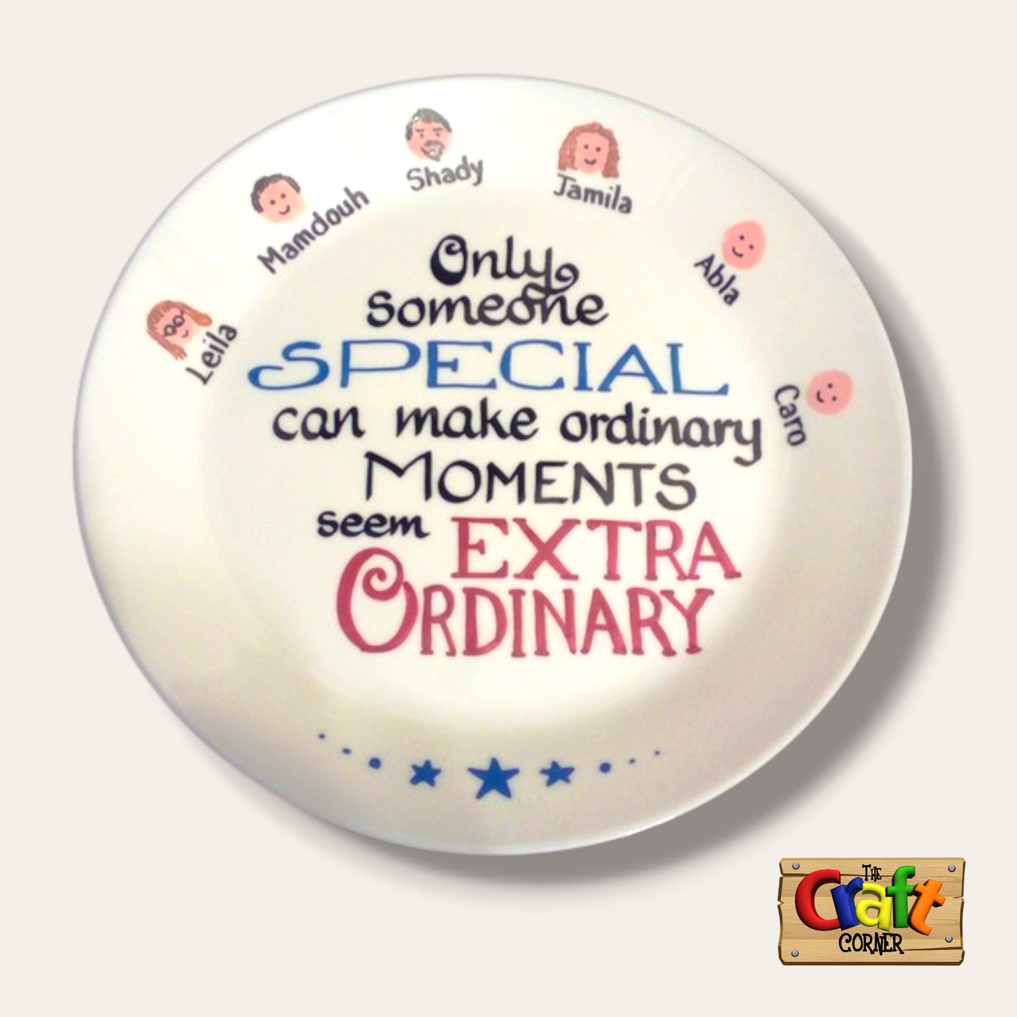Plate: Hand painted decorative plate 007