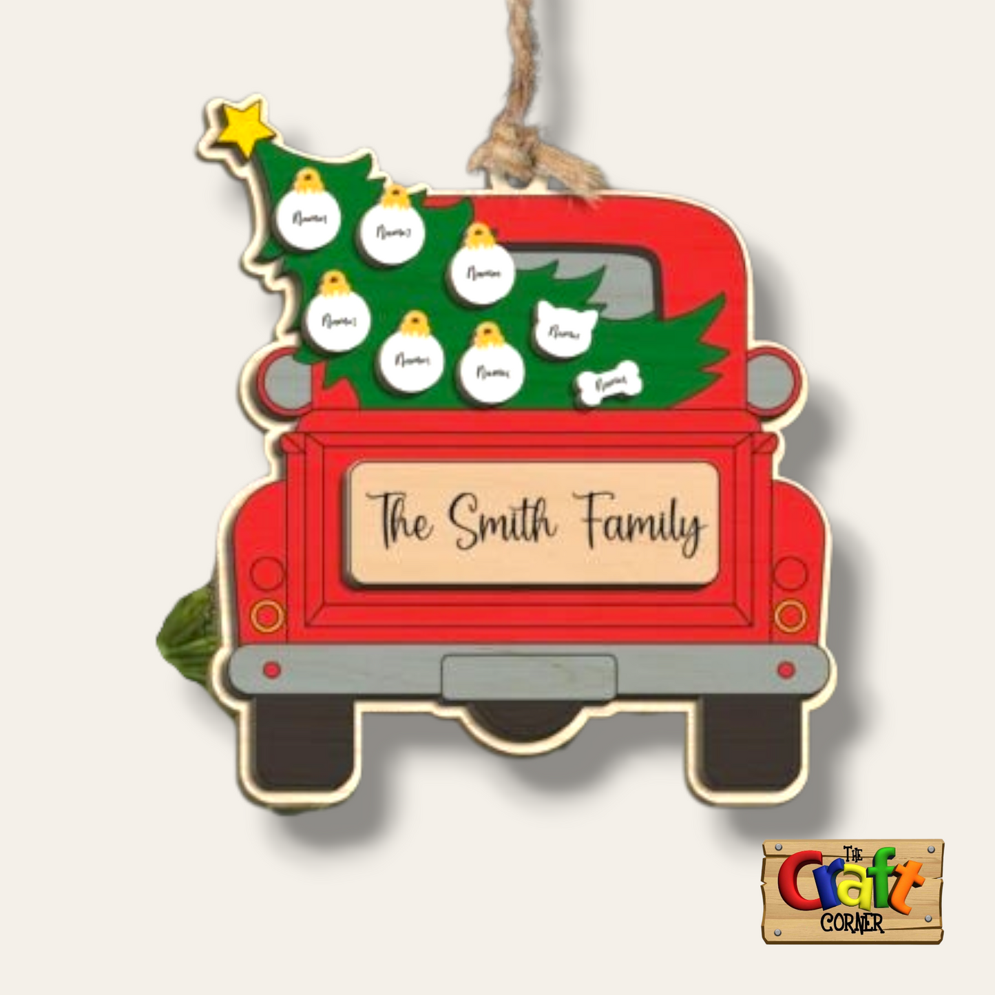 Christmas sign (Tree truck family)