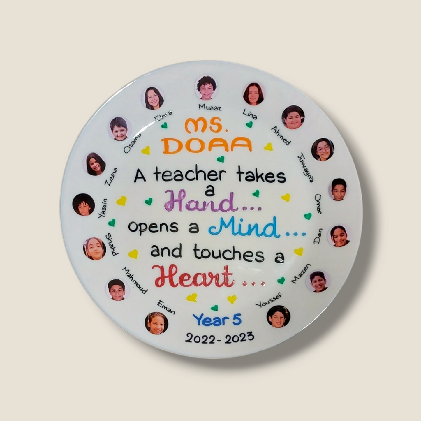 Real photo Sticker faces Class plates