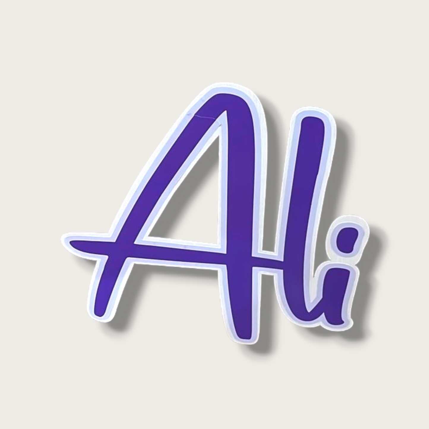 Layered Foam topper "Name"