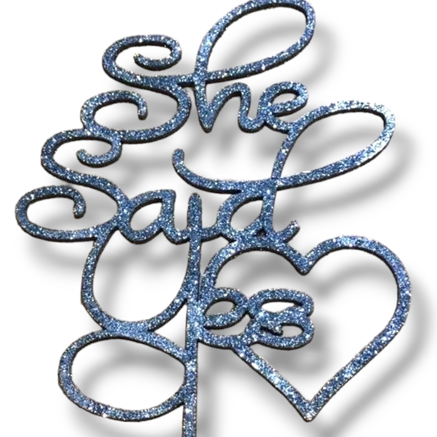 Foam topper "She said yes"