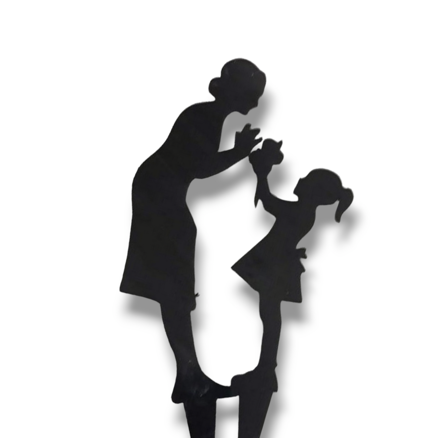 Wood topper (black) "Mother & daughter"