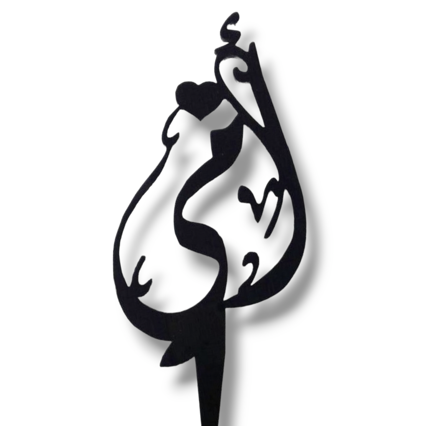 Wood topper (black) "امى"