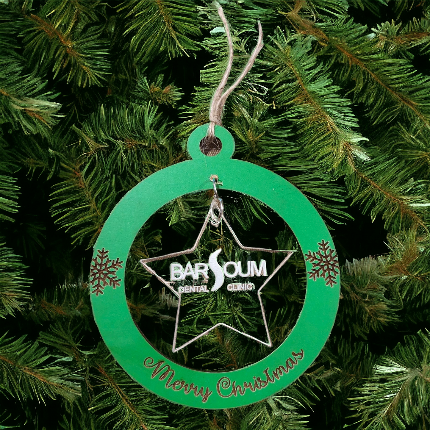 Personalized Wooden and Acrylic ornament