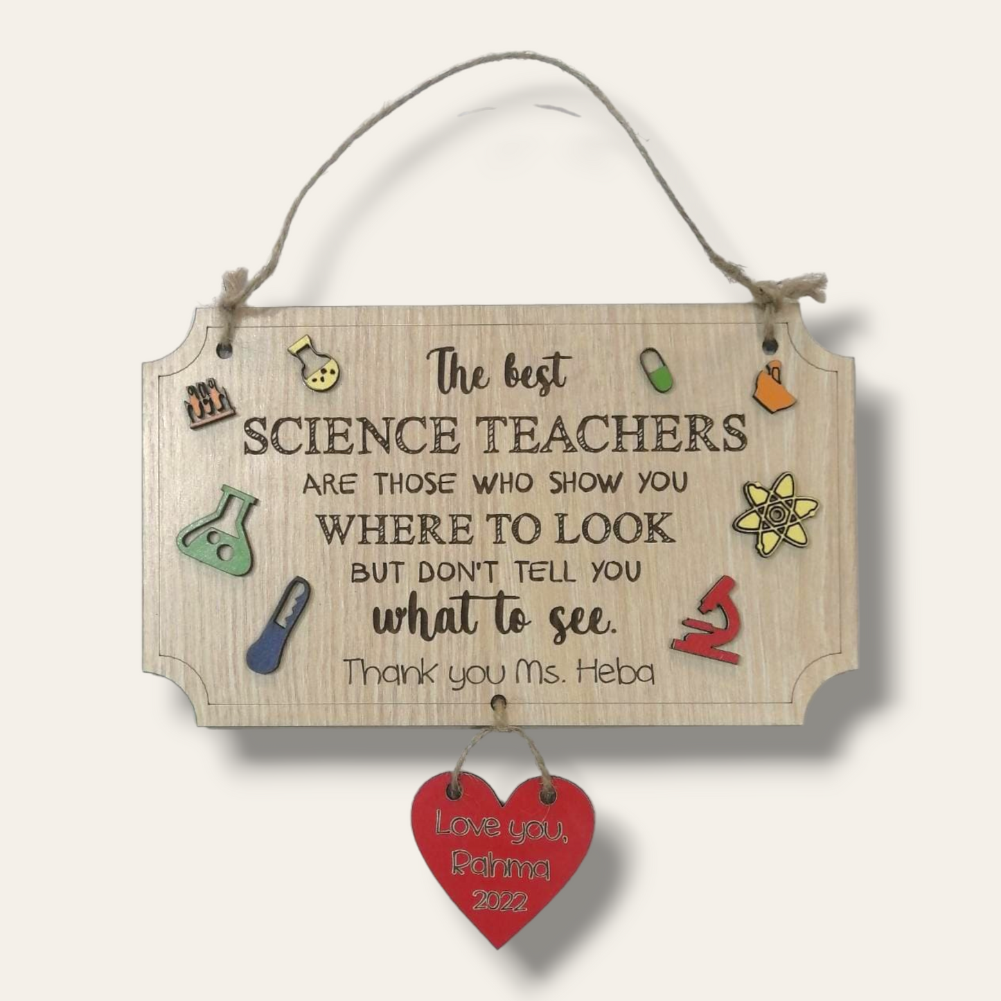 Teacher sign
