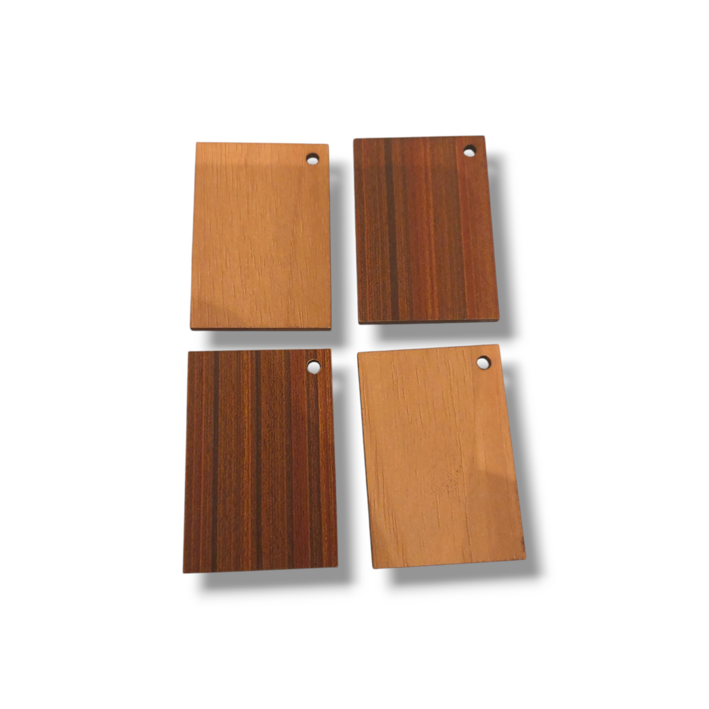 Wooden tags rectangular pl