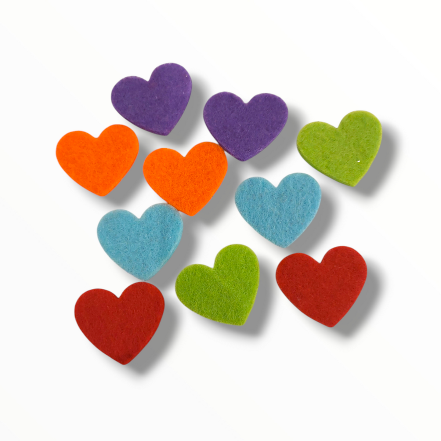 Felt hearts 3 cm