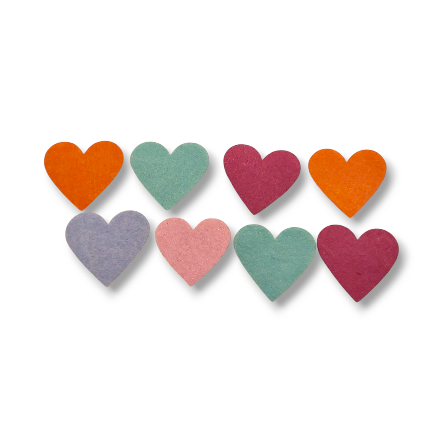 Felt hearts 4.5cm