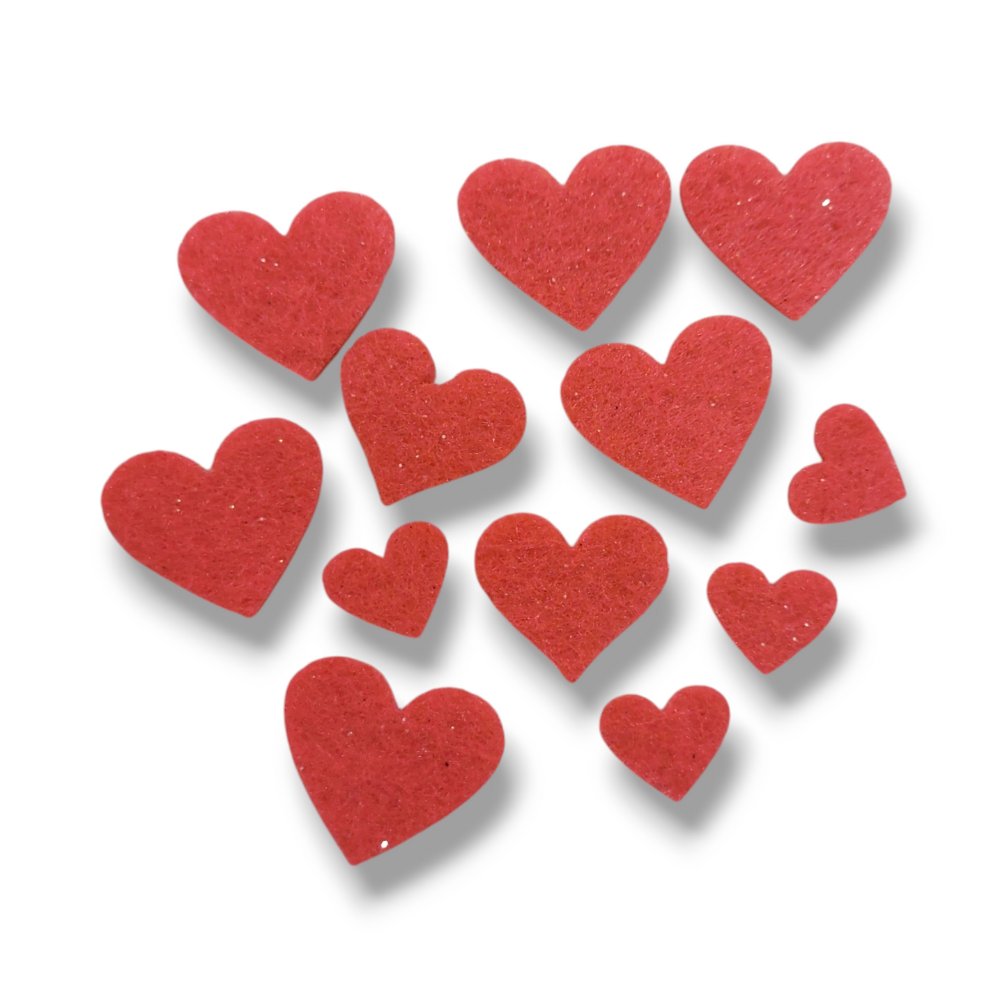 Felt hearts