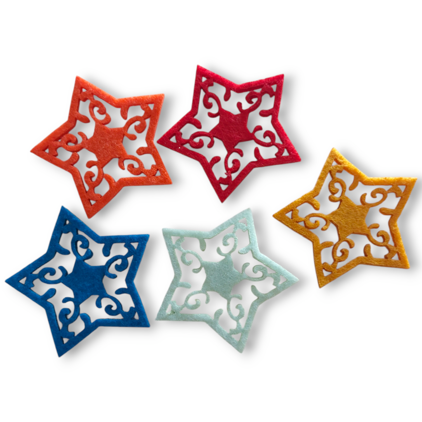 Felt stars 5.5cm