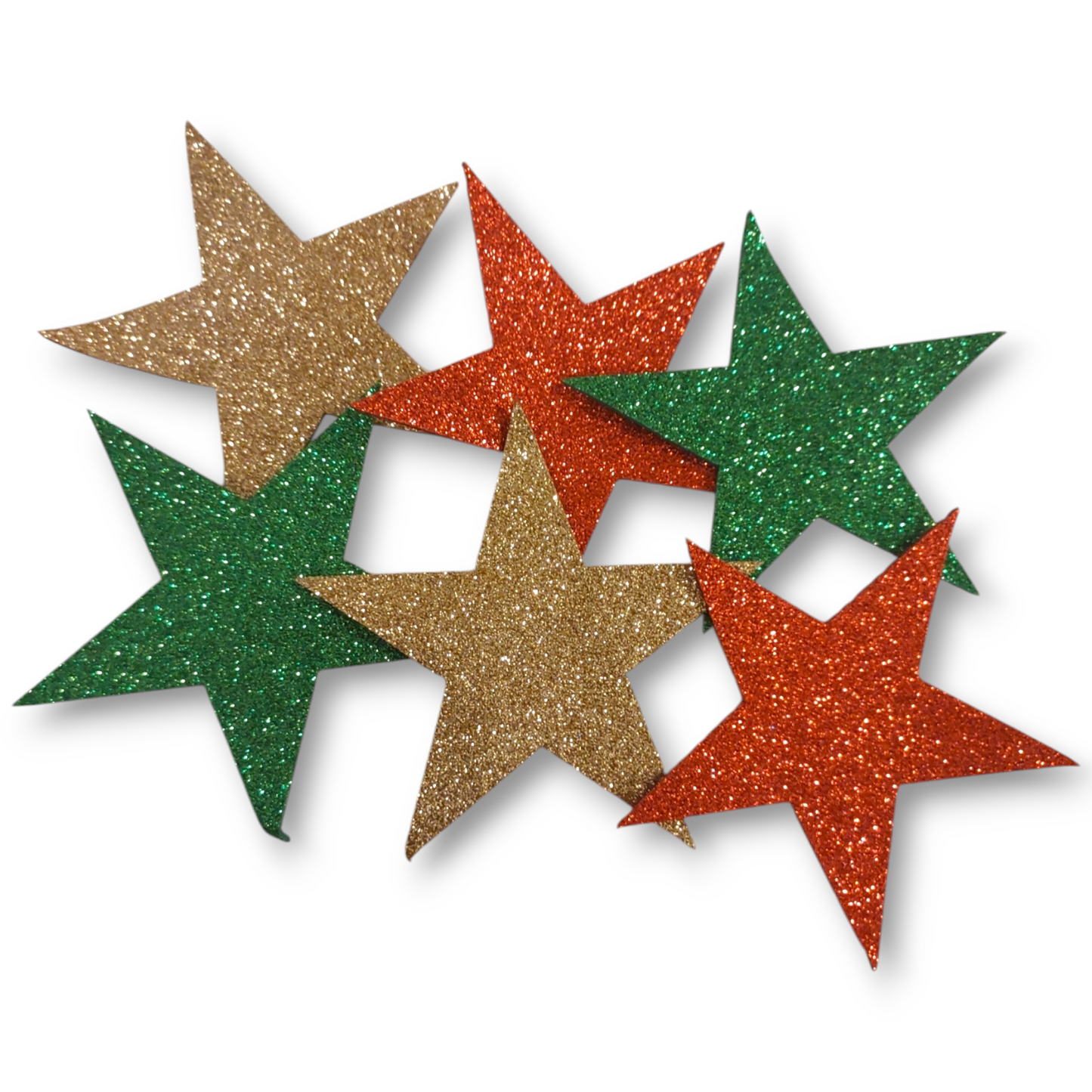 Red & green stars 10cm