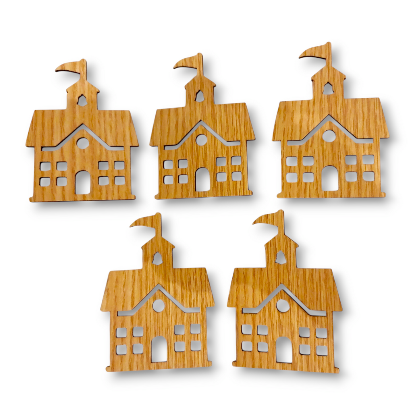 Wooden school 6x8 cm