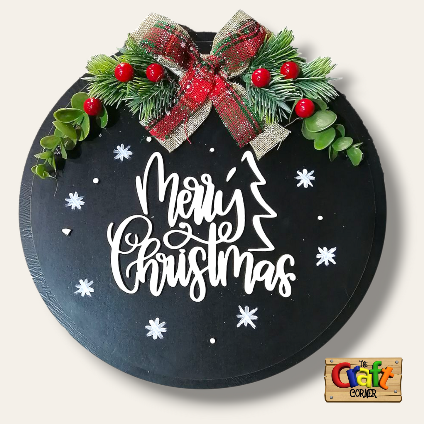 Christmas sign (Merry Christmas black)