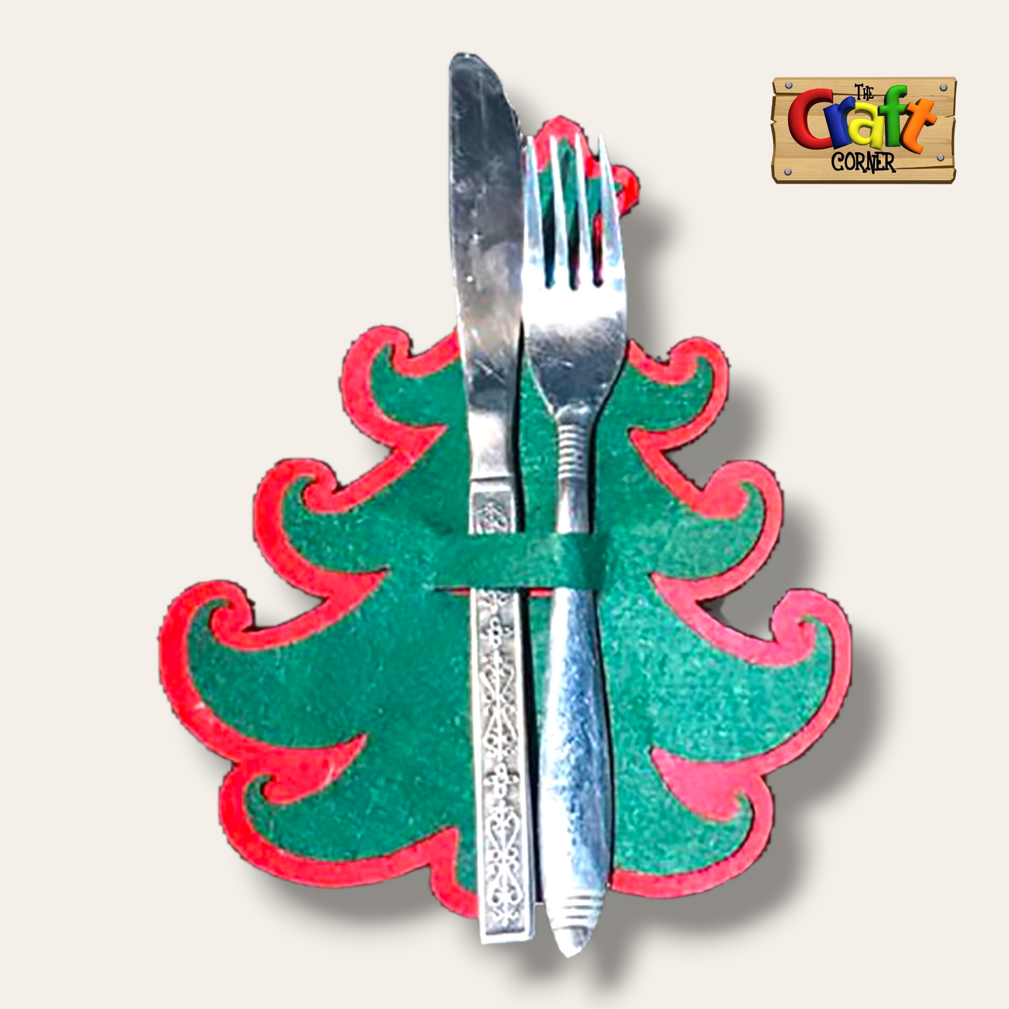Cutlery holder: Christmas tree Cutlery Holder (set of 6)