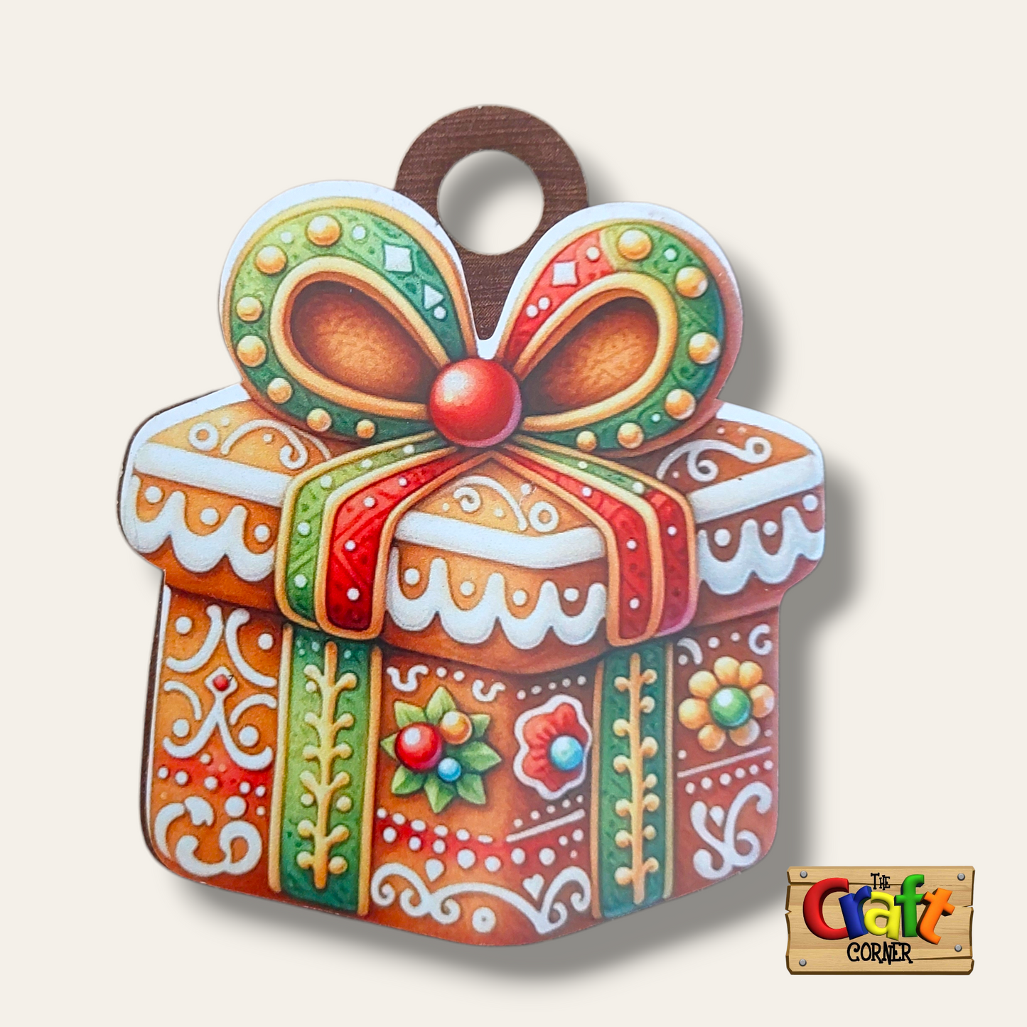Ornament: Wooden vintage (2D) (Ginger Gift)