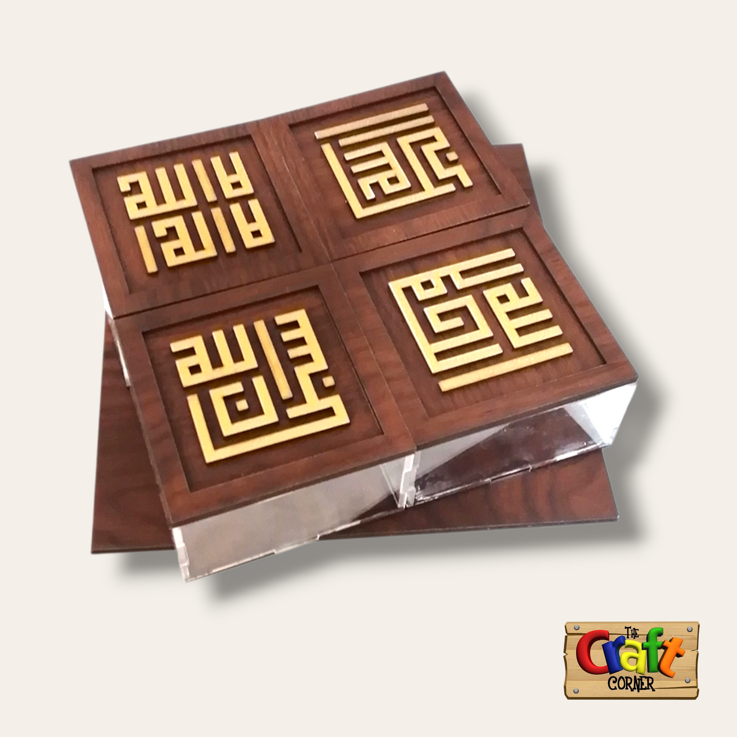 Box: Acrylic & wood box set (gold)