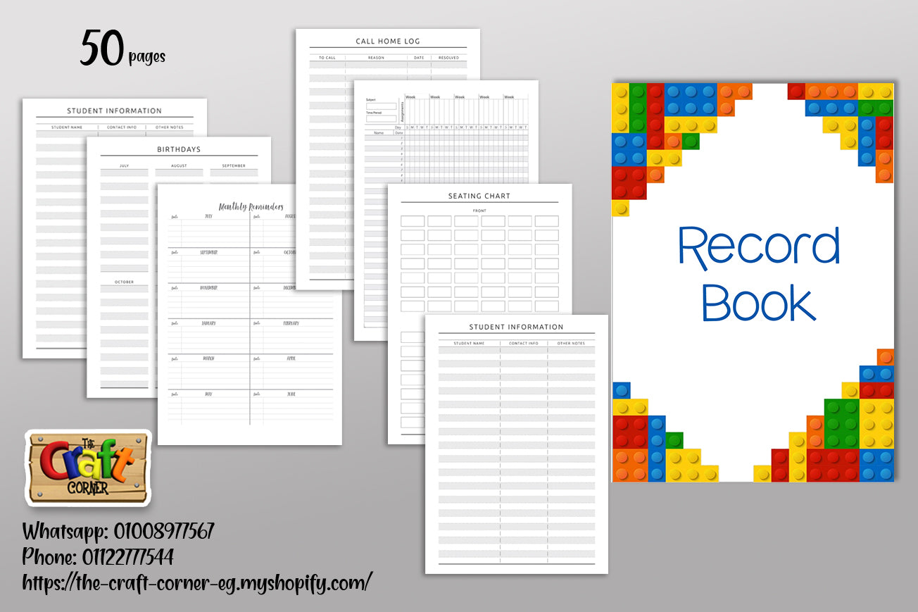Lego theme record book