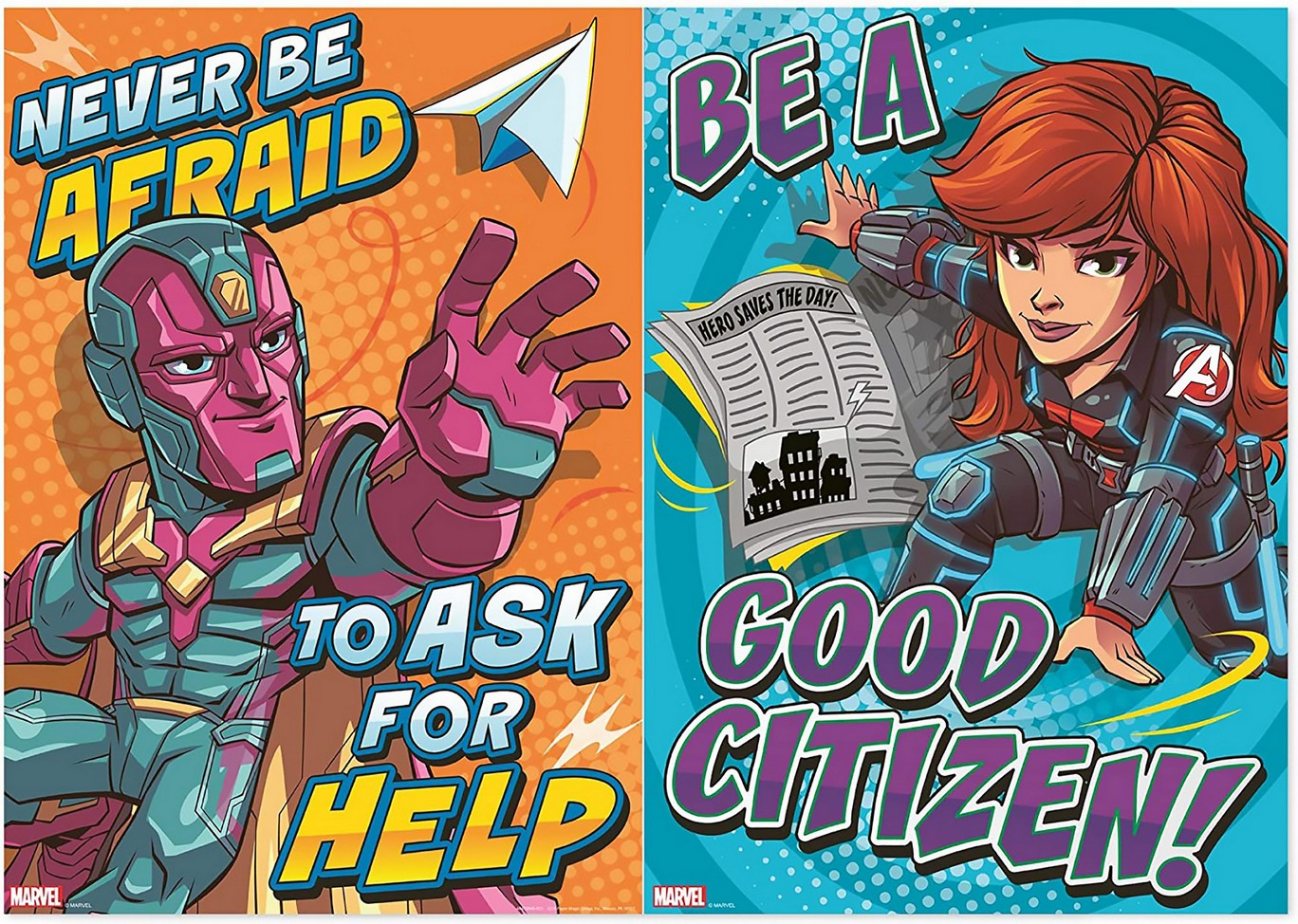 Super hero posters 2 (set of 2)