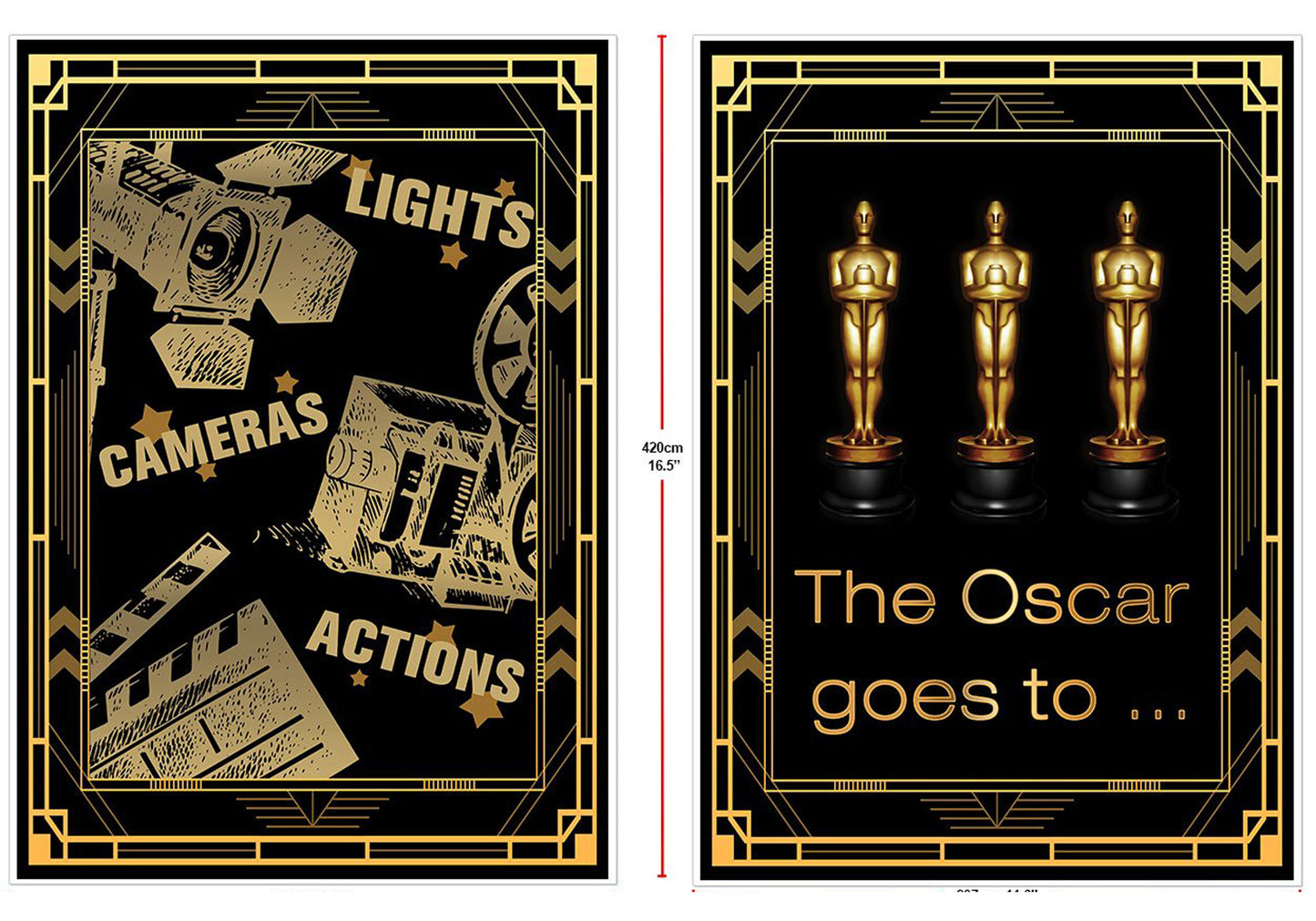 Hollywood posters (set of 2)