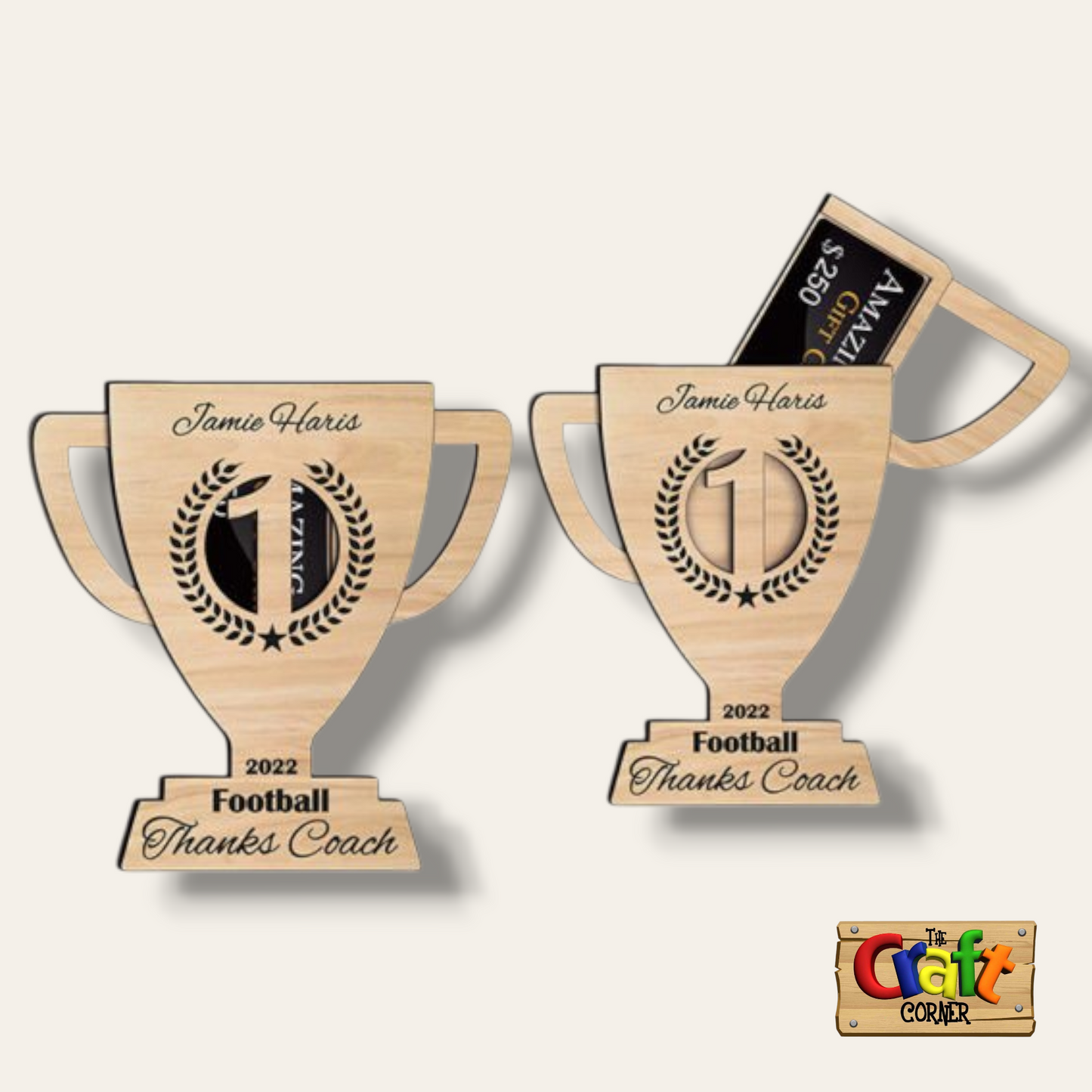 Gift card holder: Trophy
