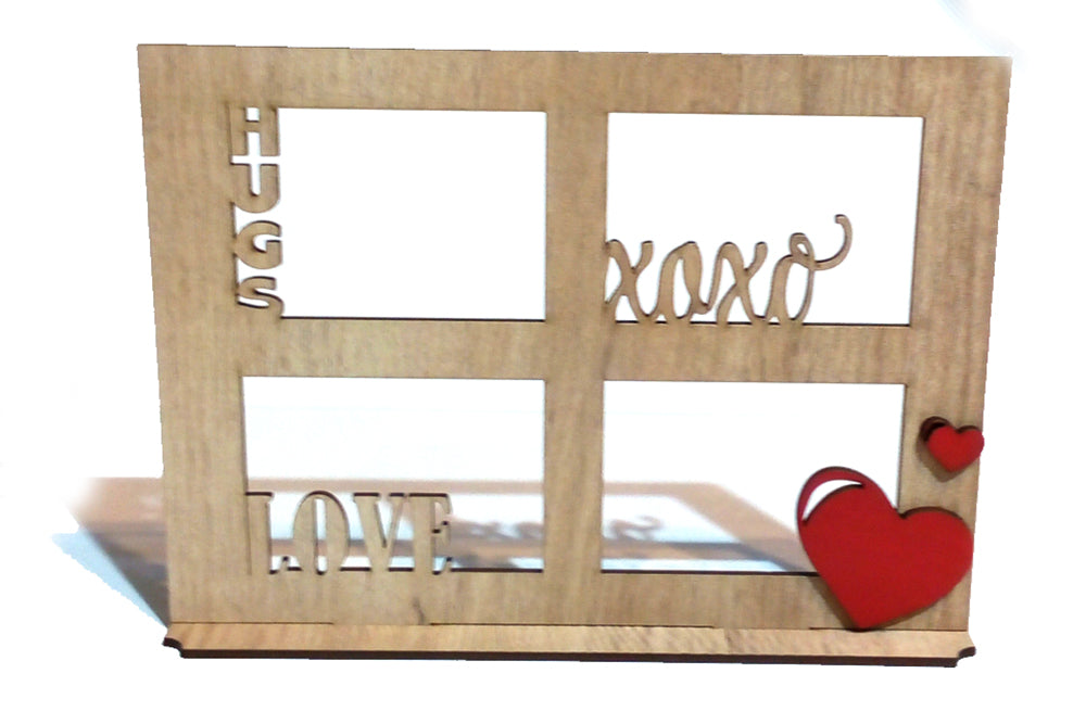 Valentine wooden stand (beige window)