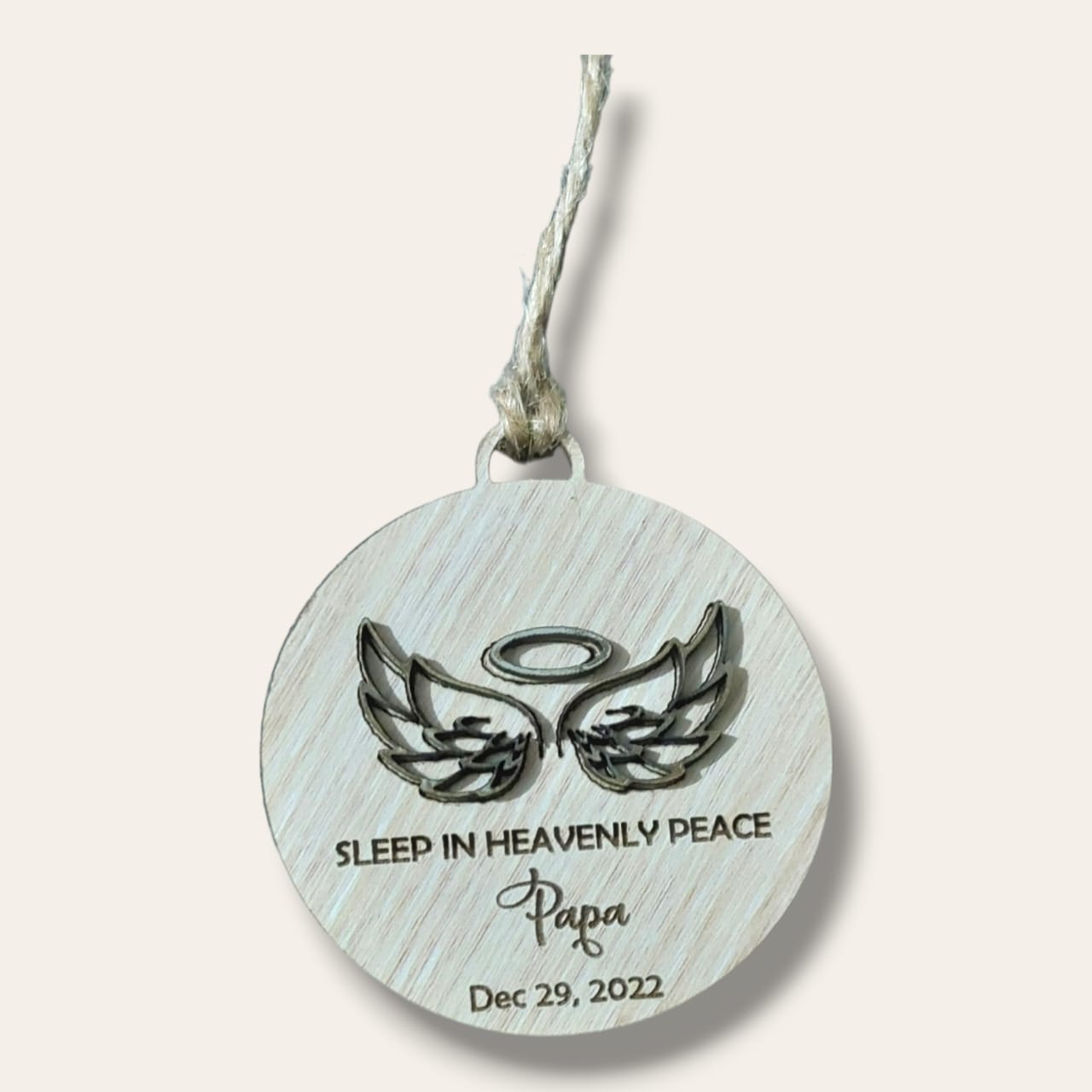 Ornament: Wooden heavenly peace ornament