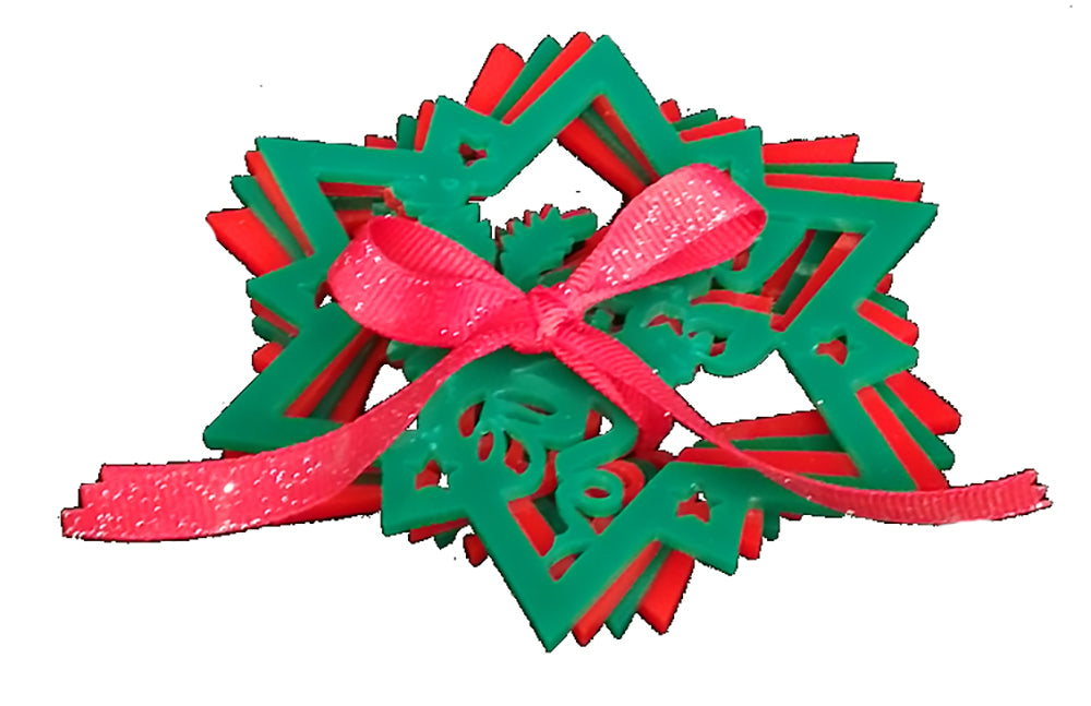 Coaster: Acrylic Christmas coasters (set of 4) style 5