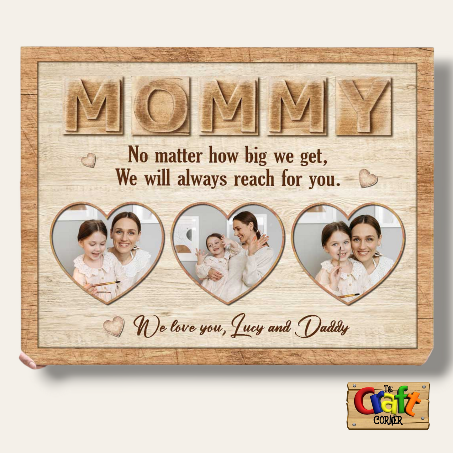 Board: 3D "Always Reach For You" Photo Canvas