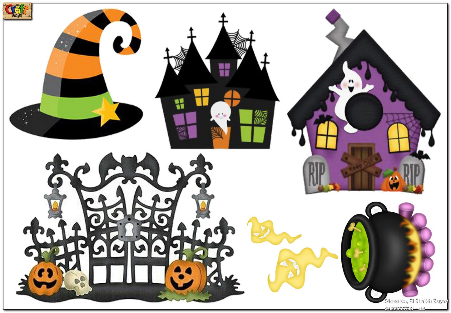 Decor: Halloween cutouts (Halloween shapes)