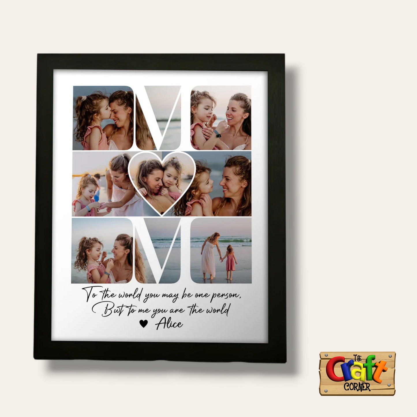 Frame: MOM picture collage frame