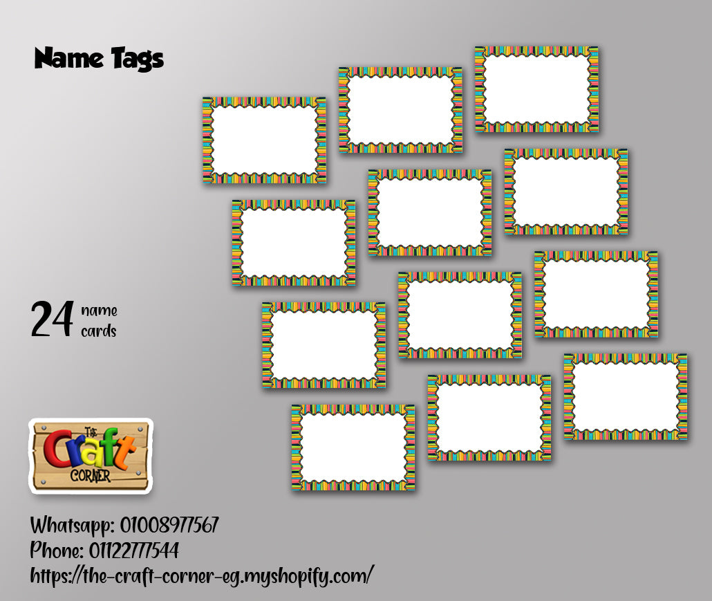 Stripes and Dots Welcome Board Set