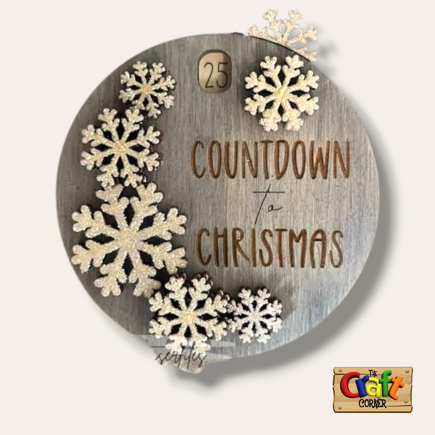 Christmas countdown: Days until Christmas snowflakes